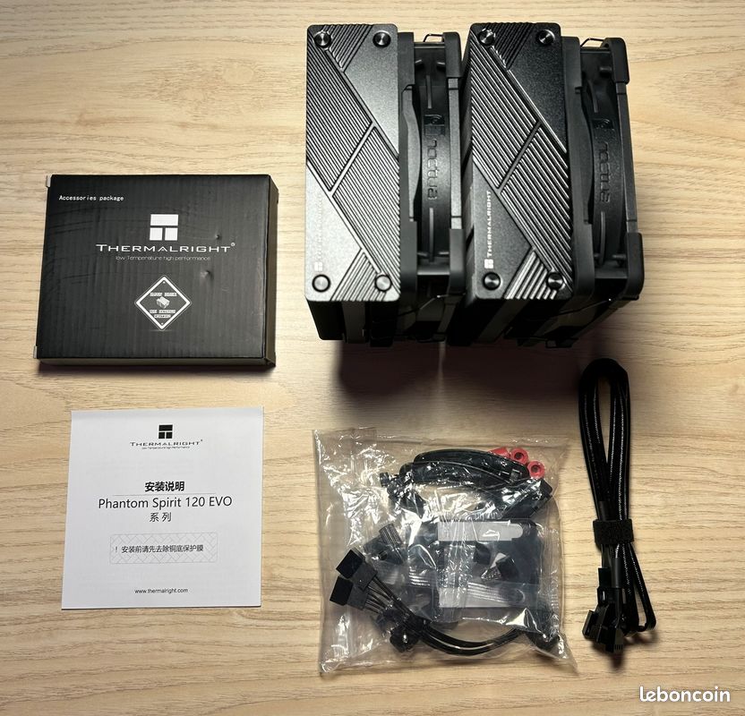 Ventirad Thermalright Phantom Spirit EVO x Noctua NF-A12x25 Chromax Black G1 (image 2)