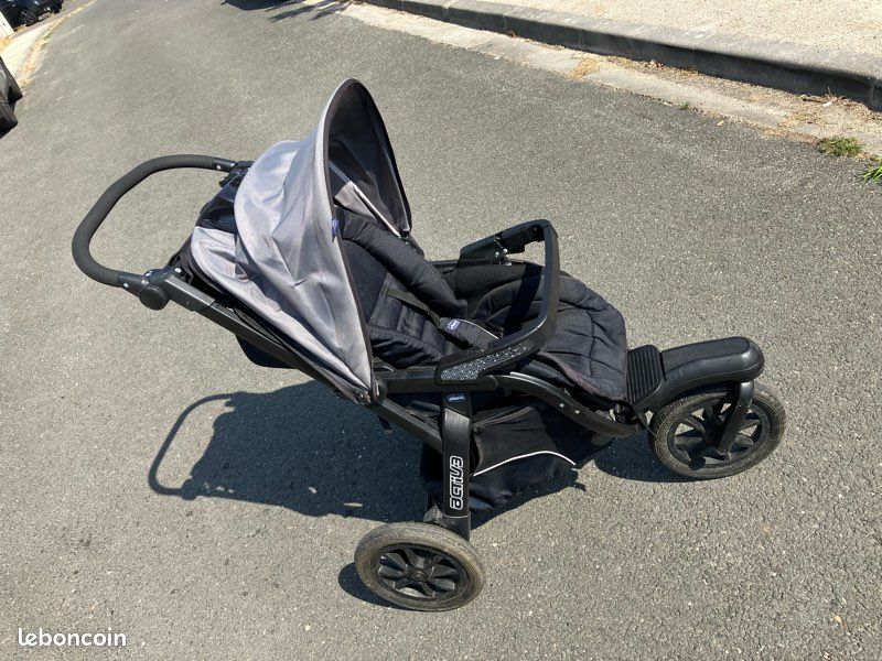 Pack complet Chicco Activ3 – Poussette + nacelle + cosy + base Isofix (image 3)