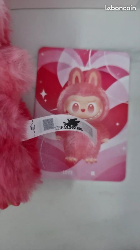 Labubu big into energy authentique Pop Mart peluche porte-clés rouge Love the monsters neuf (image 19)