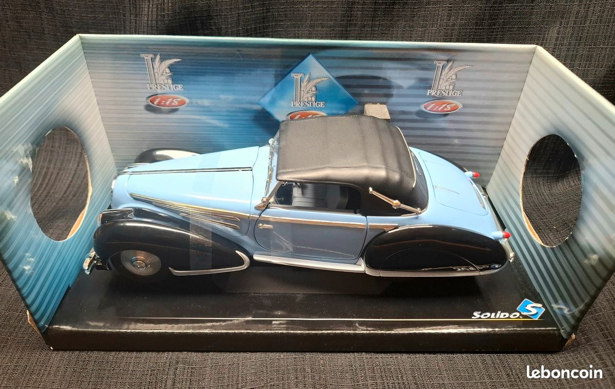 Modèle Réduit Delahaye 135 Cabriolet Jaune 1/43 Solido - Sans Boîte - Occasion