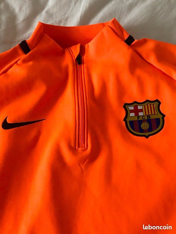 Maillot de foot FC Barcelone orange manches longues Vêtements
