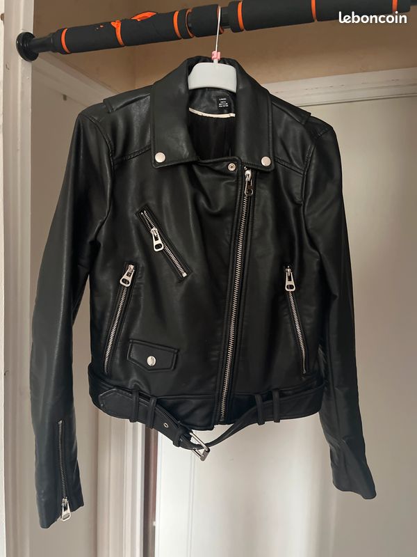 Zara Perfecto Femme Vinted HOT Leather Blazer Jacket Zara Blazer - Main Image