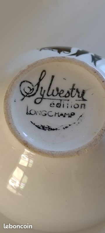 Tasses et soucoupes céramique Lonchamp modèle Sylvestre années 50/60 (image 3)