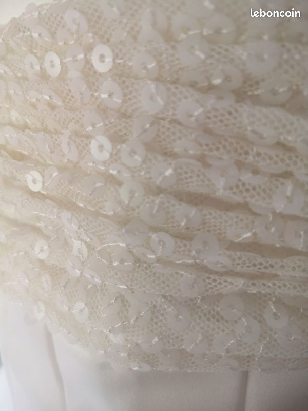 Robe mariée bustier sequins (image 11)