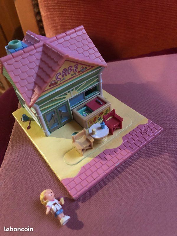 Polly Pocket bluebird pollyville Beach café vintage 1993 (image 1)