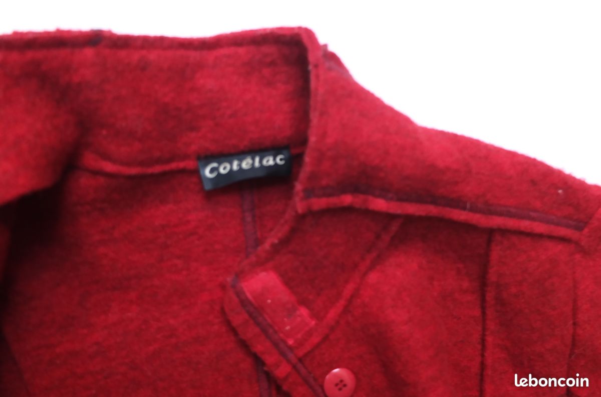 Manteau VESTE rouge COTELAC LUXE TBE (image 5)