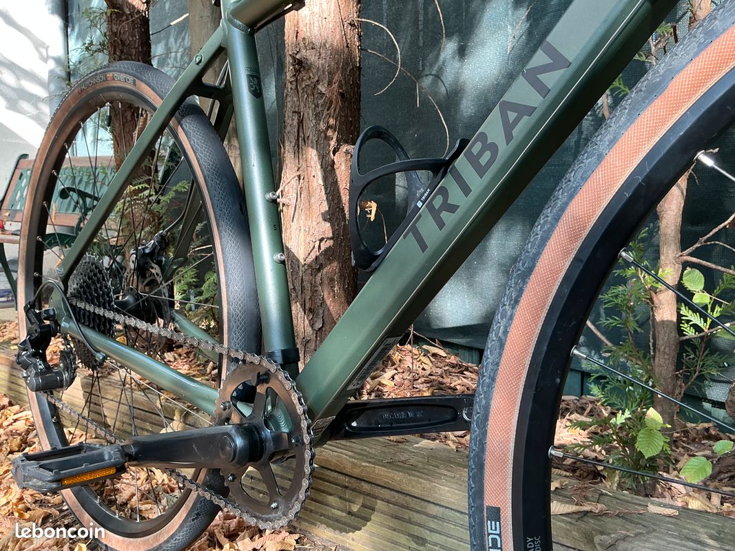 Gravel Triban RC 120 GRVL - taille S - vert kaki (image 4)