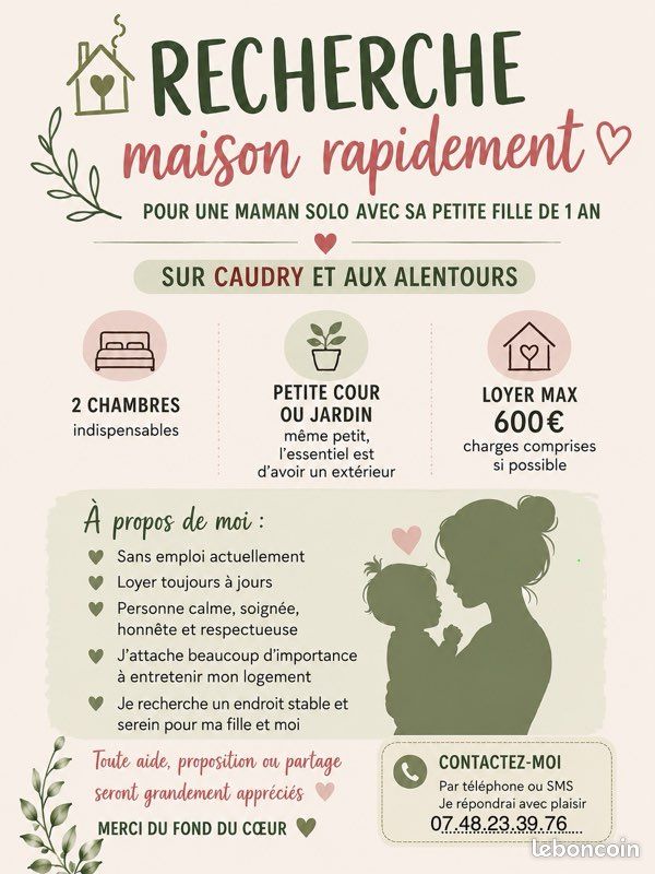 Maison 3 pièces 70 m² · à Caudry · 70 m² · 600 €