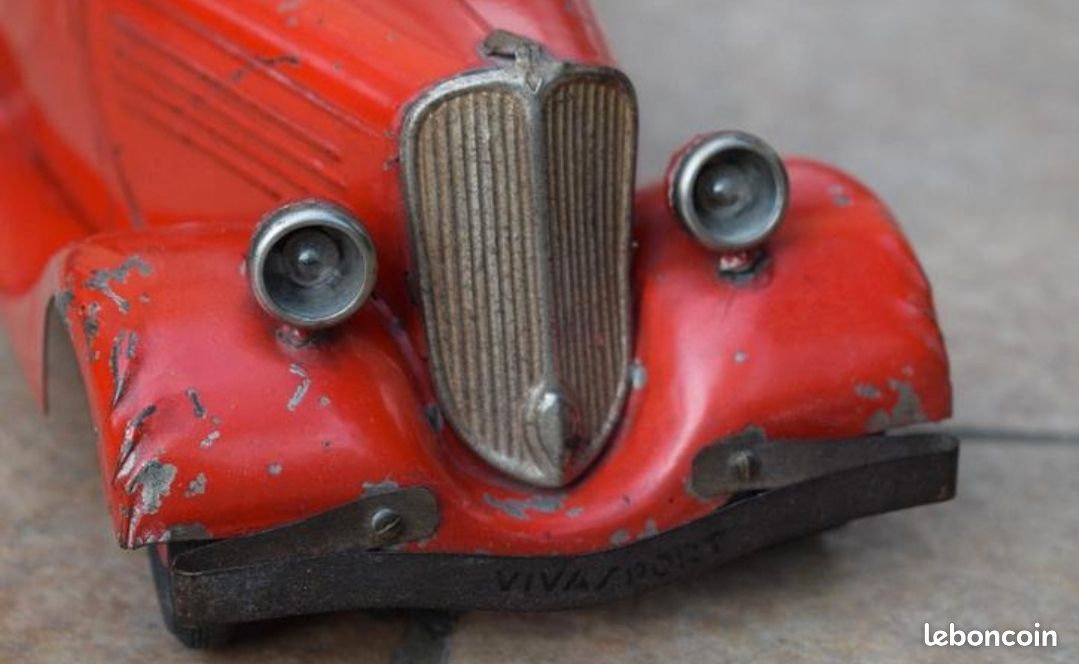CIJ RENAULT 4CV Police jouet ancien en tôle JRD joustra EUR 129,99