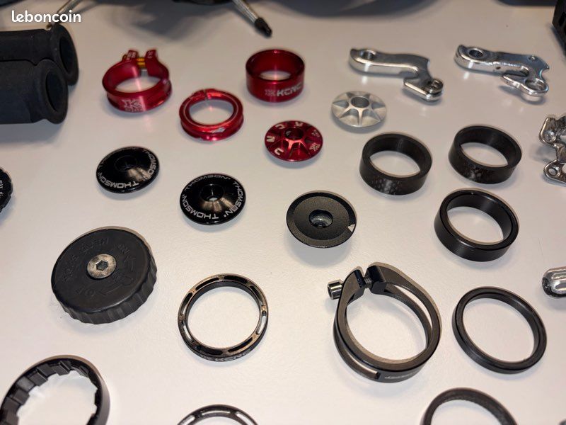 Commandes SRAM X-O 9V Carbone Rouge - Ensemble Gauche/Droit Occasion VTT