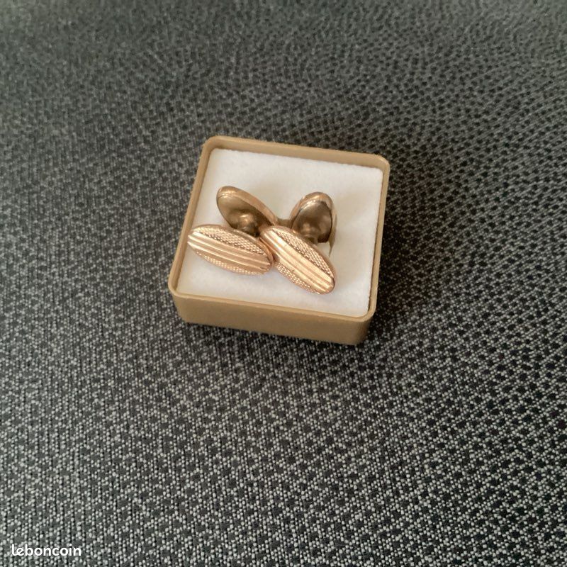 Boutons De Manchette Anciens - Bijoux Pour Homme - Occasion Très Bon état
