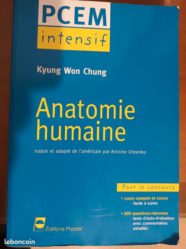 PCEM Intensif anatomie humaine kyung won chung (image 1)