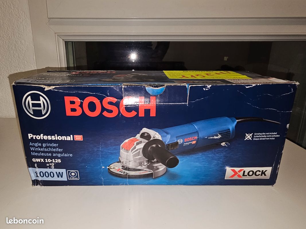 [NEUF] Meuleuse d'angle Bosch Professional GWX 10-125 X-LOCK (1000W - 125mm) (image 1)