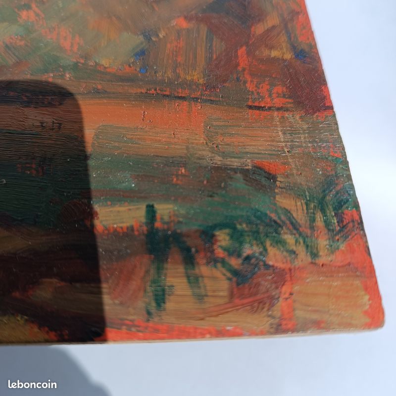 Tableau peinture à l'huile paysage maison (image 6)