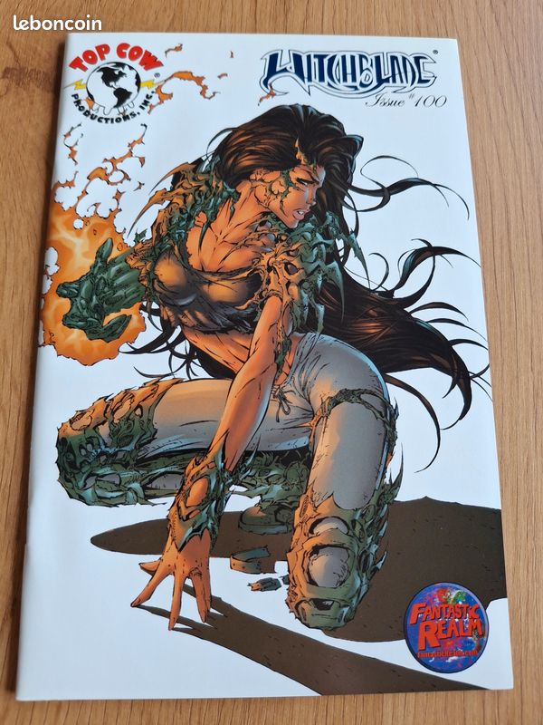 Witchblade 100 top cow fantastic realm michael turner (image 1)