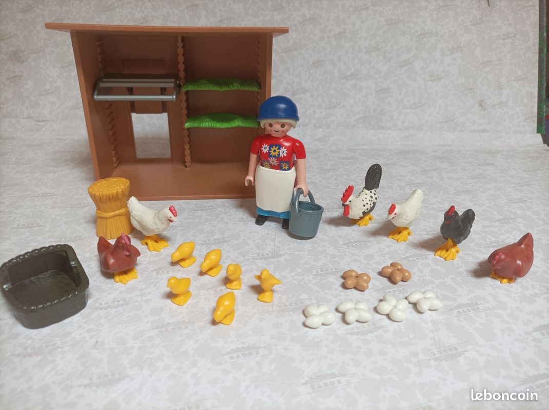 Poules et fermière Playmobil 4492 (image 1)