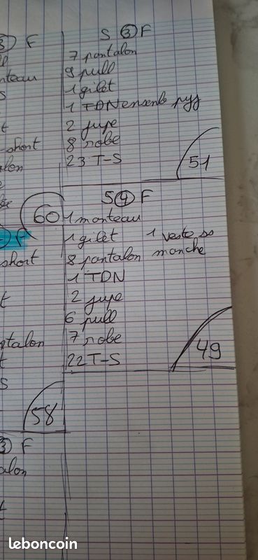 Lot vetemznt taille s 4 (image 8)