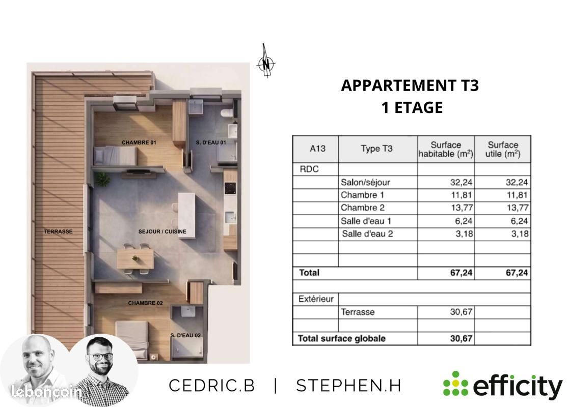 Appartement 3 pièces 67 m² · à La Chapelle-d'Abondance · 67 m² · 450 000 €
