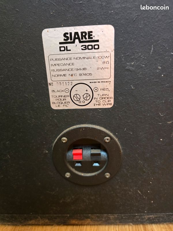 Paire d'enceintes Hi-Fi SIARE DL 300 - Haut-parleur changé a la maison d'un haut parleur ( paris ) (image 8)