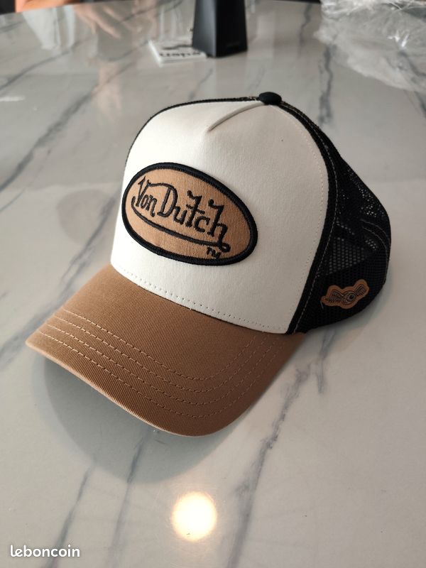 Casquette Von Dutch Truck California Black & Beige Trucker Cap Adult (image 2)