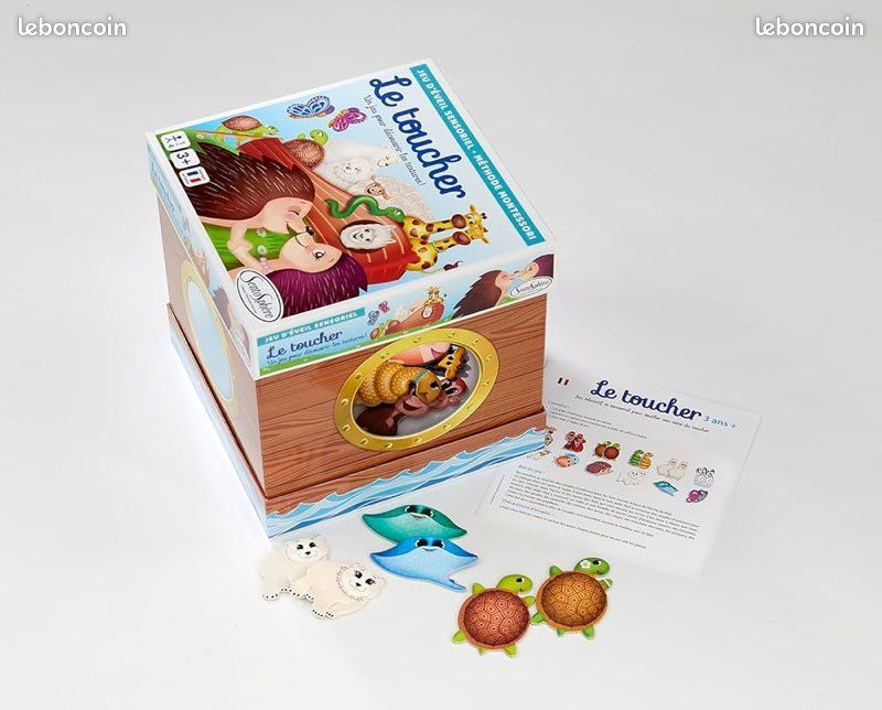 SentoSphère – Le Toucher – Jeu Sensoriel Montessori – 12 Paires D’animaux à Associer Par Le Toucher – Dès 3 Ans – Fabriqué En France
