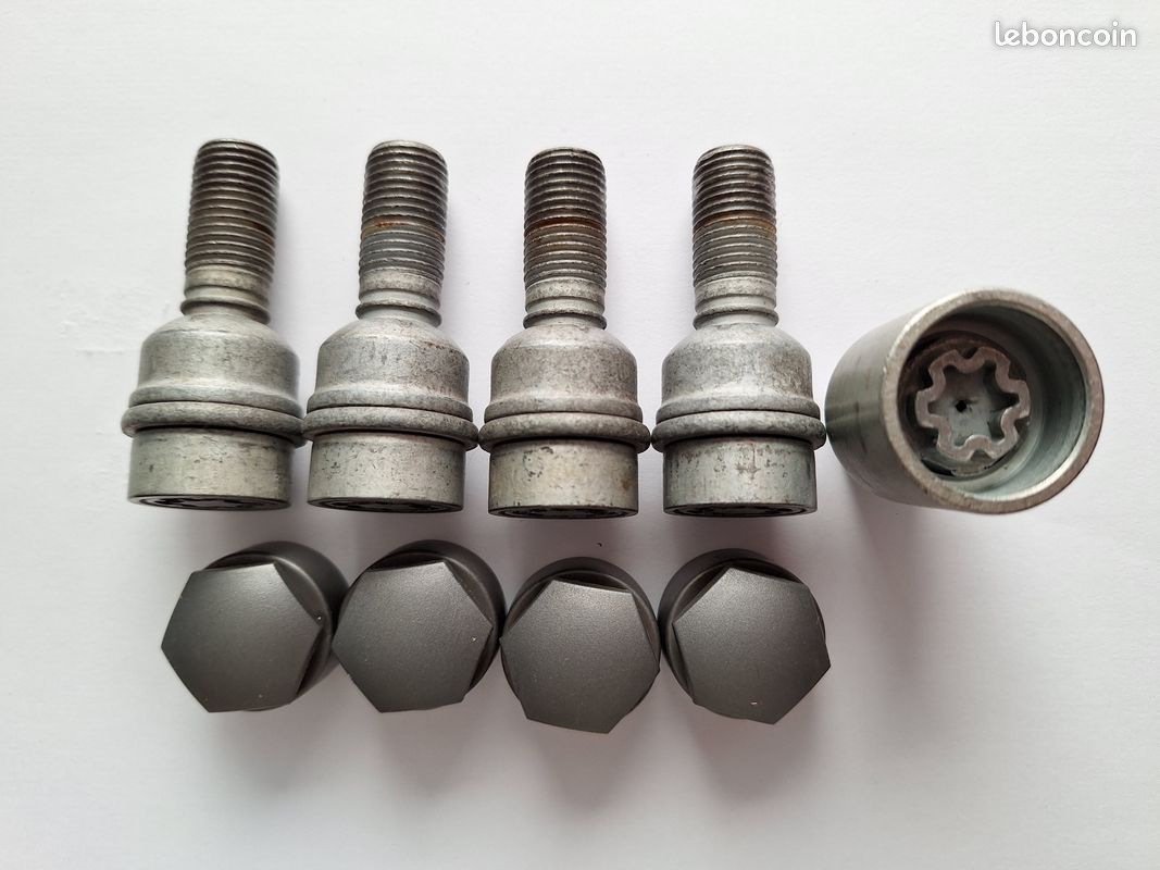Boulons De Roue M14x1.5 Pour Audi A3 A4L A8 Q3 - Lot De 4 Vis Haute Qualité, Remplacement Facile