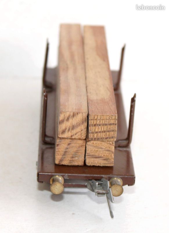 TRAIN SERIE HORNBY WAGON PORTE BOIS A RANCHERS 2 ESSIEUX ECART. O