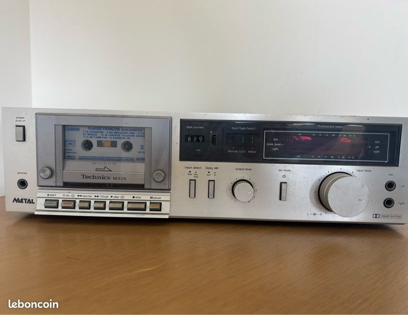 LECTEUR K7 CASSETTE Deck Audio Stereo Vintage Technics M03 EUR 35,90 - FR