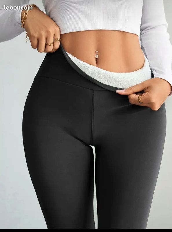 Leggings Thermique Femme Legging Taille Haute, Pantalon Chaud