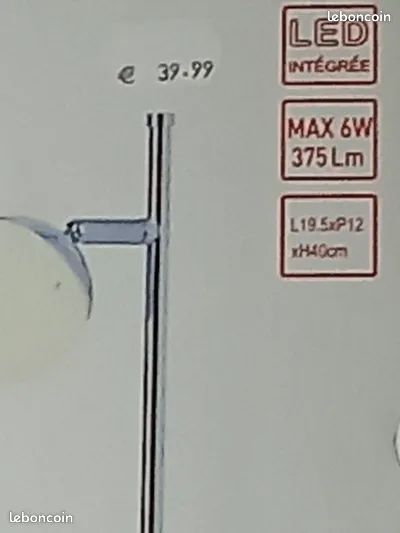 Lampe Led de bureau a -50 % Neuve Conforama économique (image 3)