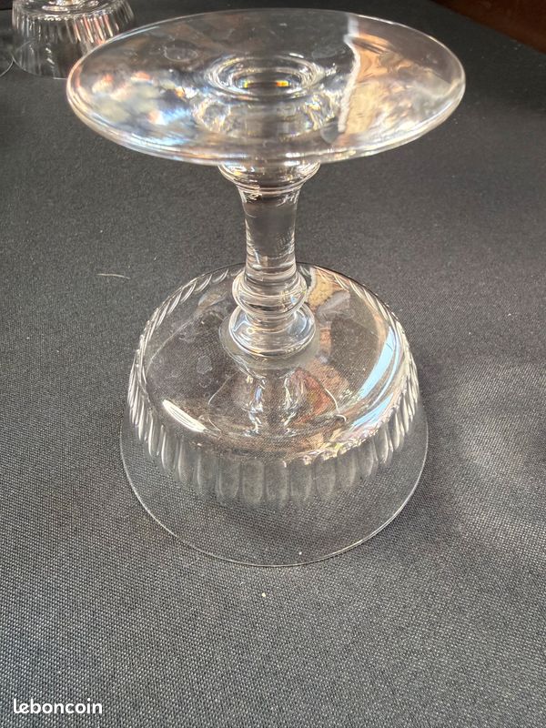 6 coupes Baccarat à petites côtes creuses (image 8)