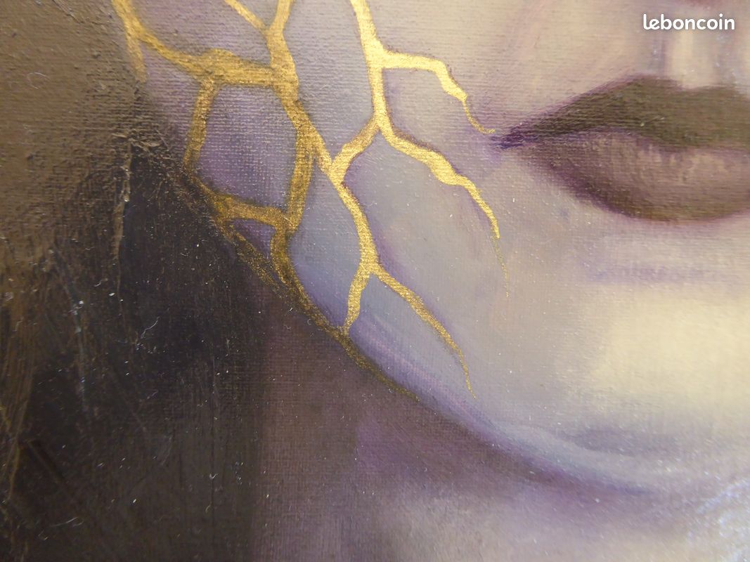 Tableau à l'huile Kintsugi (image 5)