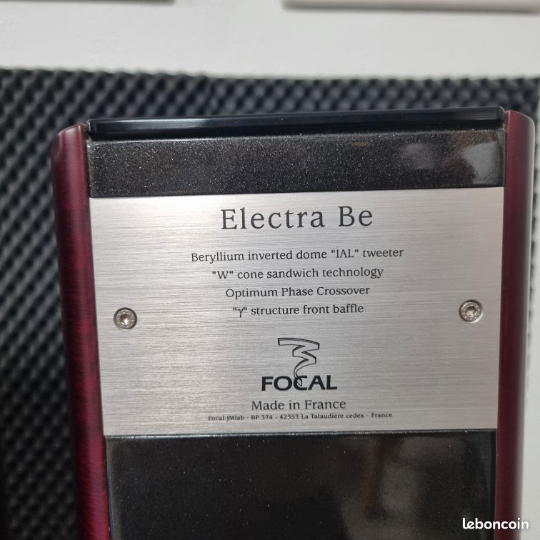 Enceintes Focal Electra 1007 Be – Occasion – Paire De Haut-parleurs Avant