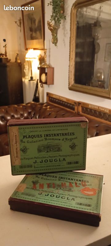 Plaque Négatif Au Gélatino-bromure D'argent Objet Curiosité