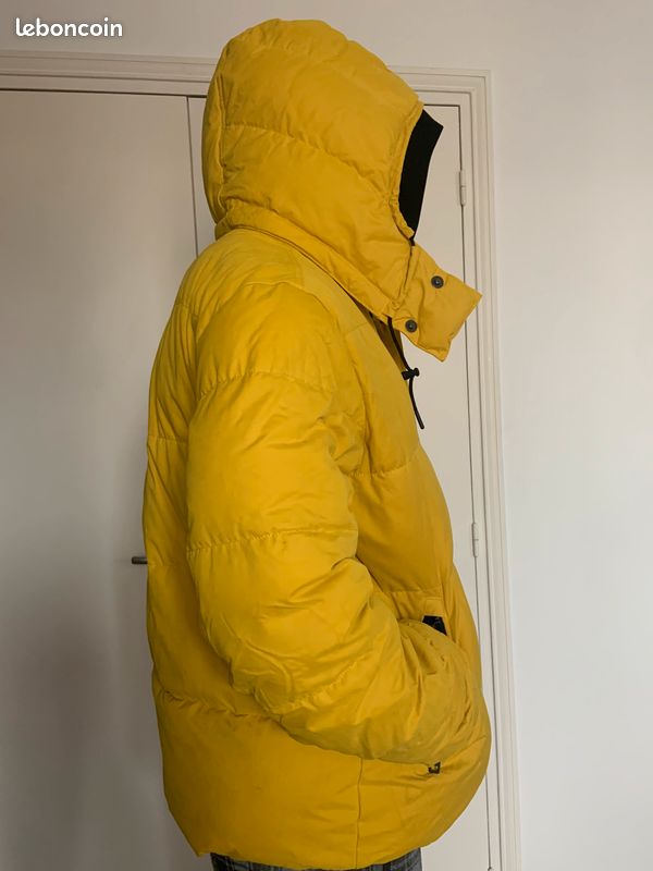 Doudoune Calvin Klein capuche amovible jaune taille M (image 2)