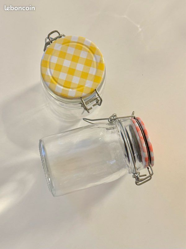 Bocal Hermétique Verre Avec Couvercle Vichy 2L