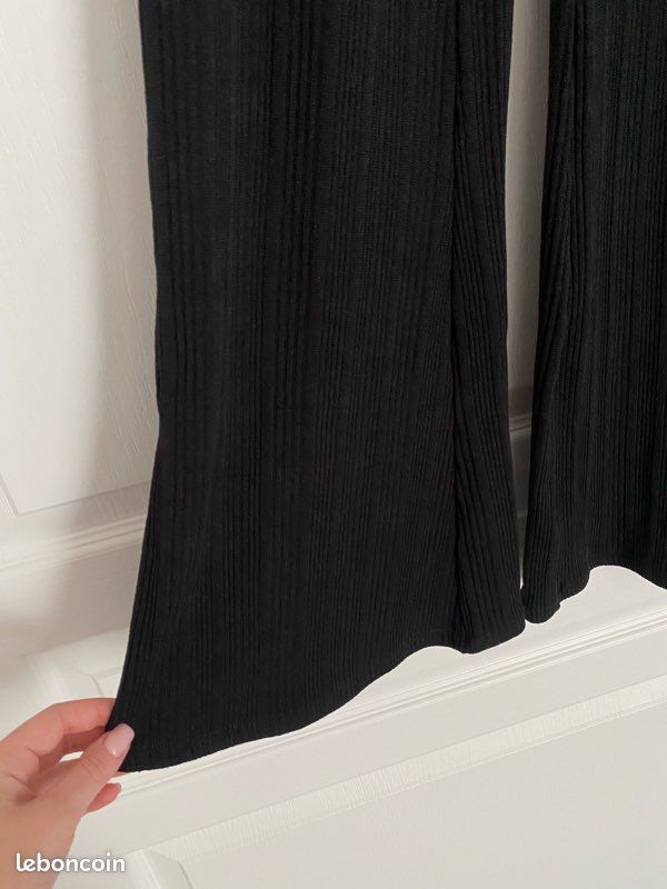 Pantalon Pattes D’éléphant Bershka – Taille 40/42, Marron – Occasion Très Bon état