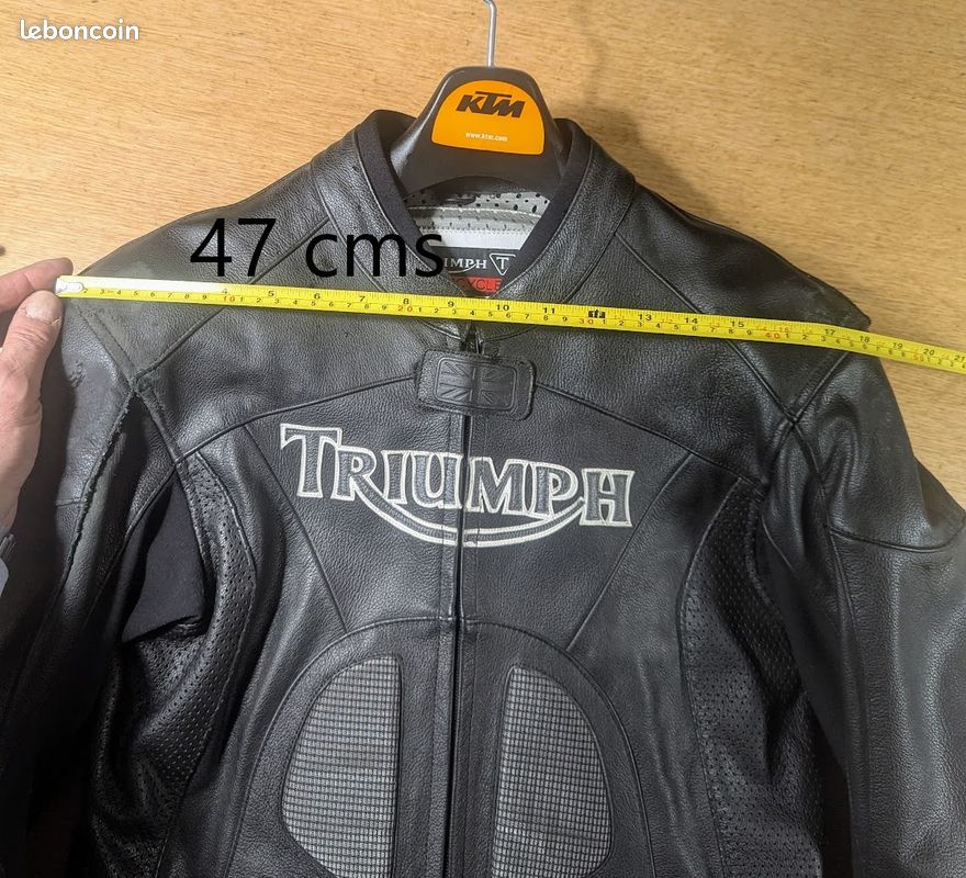 Combinaison integrale triumph cuir (image 9)