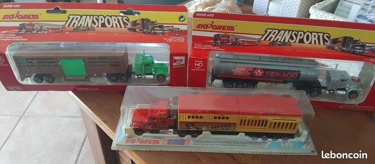 Tracteur Majorette 369 Avec Remorque Fourragère – Promo Texaco 1995 – Neuf
