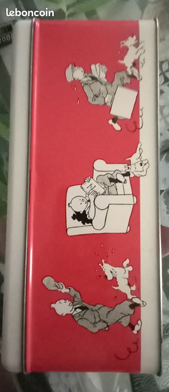 Boîte métal Tintin 23x10 avec couvercle Envoi ou Remise en mains (image 3)