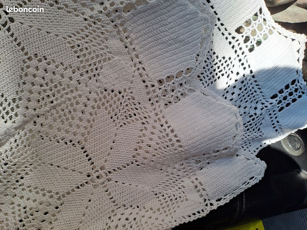Dessus de lit coton DMC ,fait main (image 1)