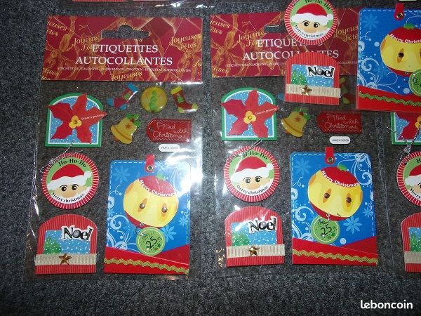 Méga lot stickers de noel neufs x12 planches N°s13 (image 2)