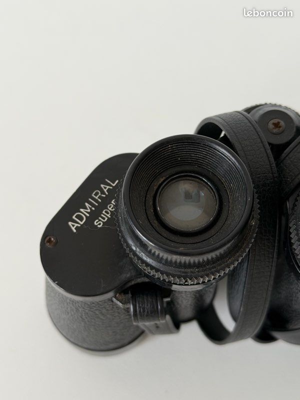 Jumelles vintage ADMIRAL Super 8×30 – Wide Angle – Optiques traitées (image 4)