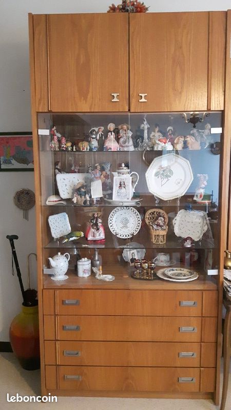 Armoire vitrine à tiroirs (image 1)