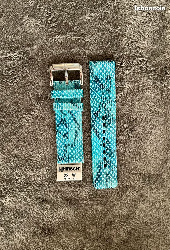 Bracelet De Montre Hirsch Bleu Bébé 8 Mm – Tissu, Boucle Dorée, Vegan Friendly, Neuf