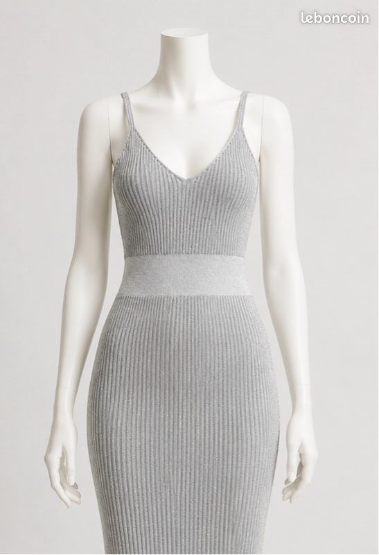 Robe grise brillante (image 1)