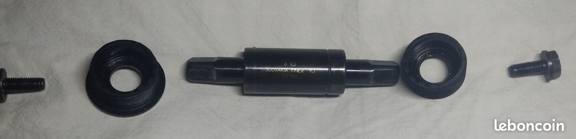 Kit De Pédalier De Vélo Avec Axe Conique - Compatible Cadre 68mm - Manivelle Et Axe à Trou Carré - Pour Atelier Réparation