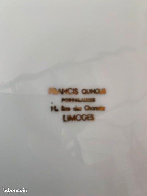 Service assiettes en porcelaine de Limoges (image 4)