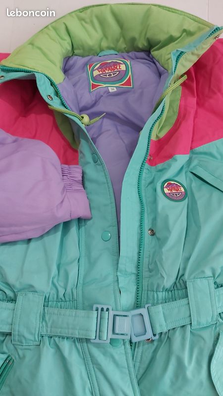 Veste Ski Combinaison Ski Vintage Femme Combinaison De Ski Vintage