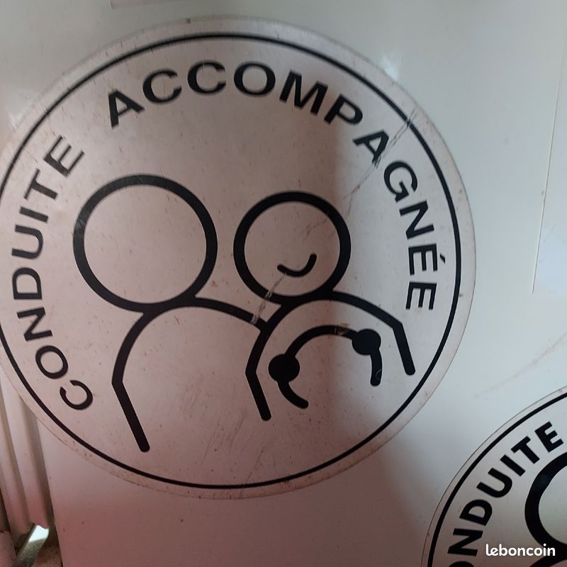 Disque Magnétique Conduite Accompagnée – Fait Main En Bretagne, Diamètre 15 Cm, Super Aimantation